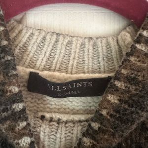 Allsaints XS Cheetah print sweater